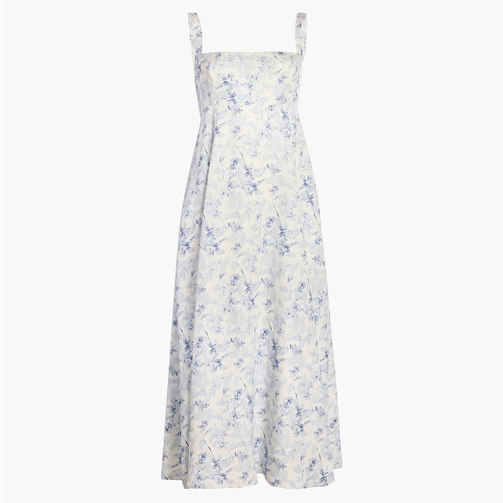 Hill House Blue and White Floral Maxi Dress